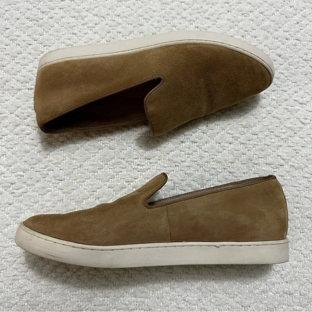 Birdies The Swift Classic Shell Sneakers Beige Suede Slip On Women’s Size 8.5 - Picture 2 of 9